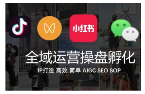 全域运营操盘(抖音+私域+小红书)，IP打造高效简单-第一资源站