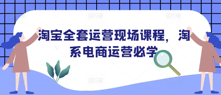 淘宝全套运营现场课程，淘系电商运营必学-第一资源站
