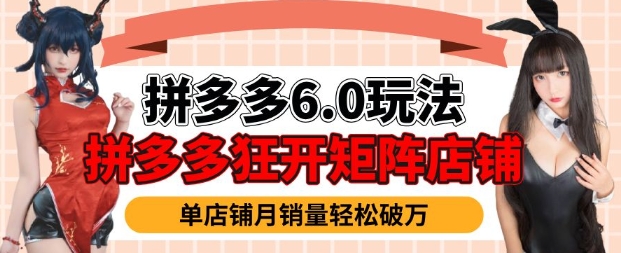 拼多多虚拟商品暴利6.0玩法，轻松实现月入过W-第一资源站