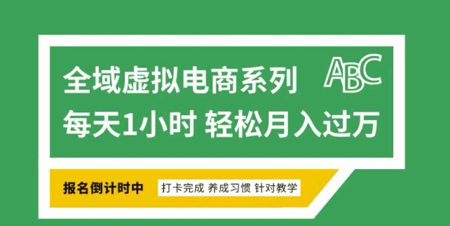 全域虚拟电商变现系列，通过平台出售虚拟电商产品从而获利-第一资源站