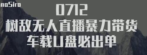 树敌‮习研‬社抖音无人直播暴力带货车载U盘必出单，单号单日产出300纯利润-第一资源站