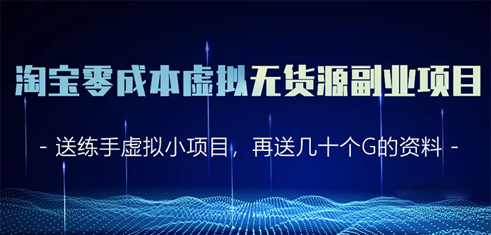 淘宝零成本虚拟无货源副业项目2.0 一个店铺可以产出5000左右的纯利润-第一资源站