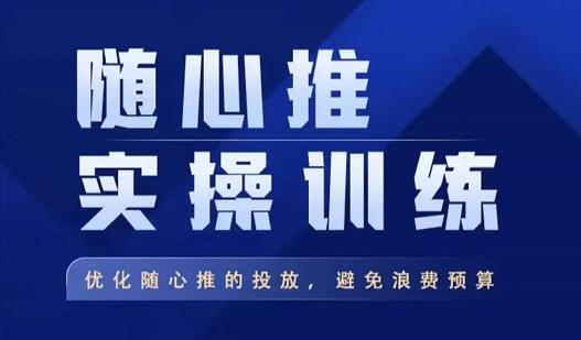 飞哥·随心推实操训练，优化随心推投放，避免浪费预算-第一资源站