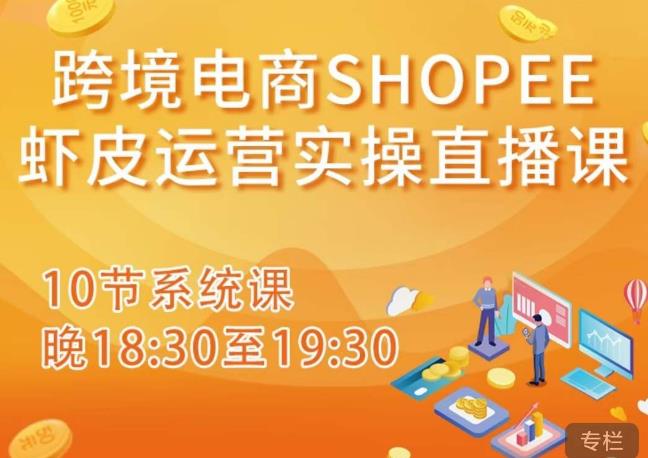 跨境电商Shopee虾皮运营实操直播课，从零开始学，入门到精通（10节系统课）-第一资源站