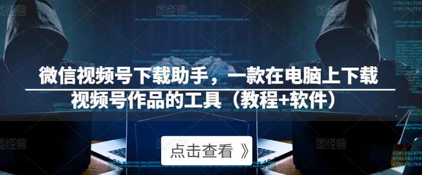 微信视频号下载助手，一款在电脑上下载视频号作品的工具（教程+软件）-第一资源站