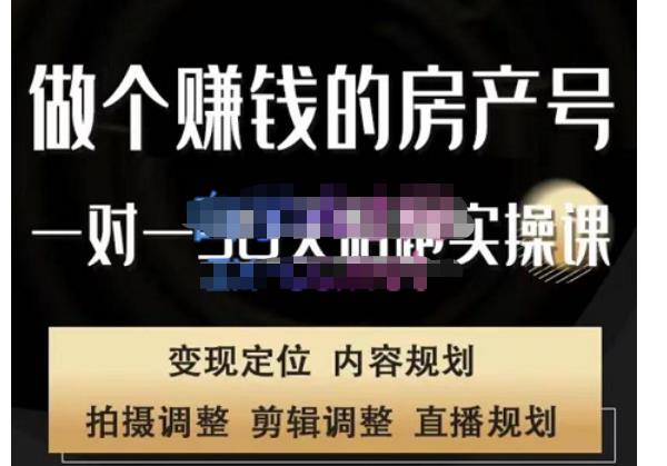 刘广标·同城房产号线上陪跑课，拍摄、剪辑、写文案、直播，做一个具有潜力价值的房产号-第一资源站