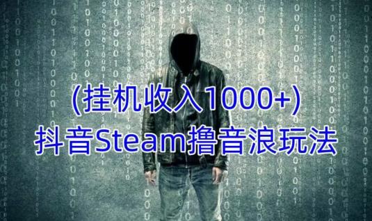 抖音Steam撸音浪玩法，挂机一天收入1000+不露脸 不说话 不封号 社恐人群福音-第一资源站