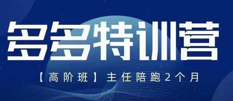 纪主任·5月最新多多特训营高阶班，玩法落地实操，多多全掌握-第一资源站