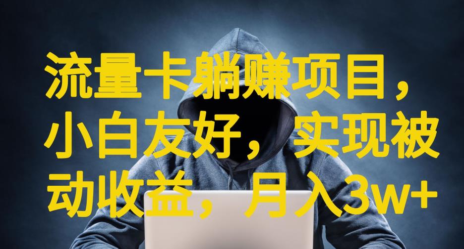 流量卡躺赚项目，小白友好，开设后台，实现被动收益，只要出卡，就能一直赚钱，利润高昂【揭秘】-第一资源站