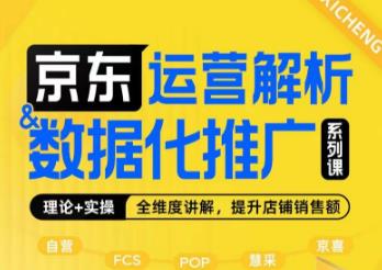 京东运营解析与数据化推广系列课，全维度讲解京东运营逻辑+数据化推广提升店铺销售额-第一资源站