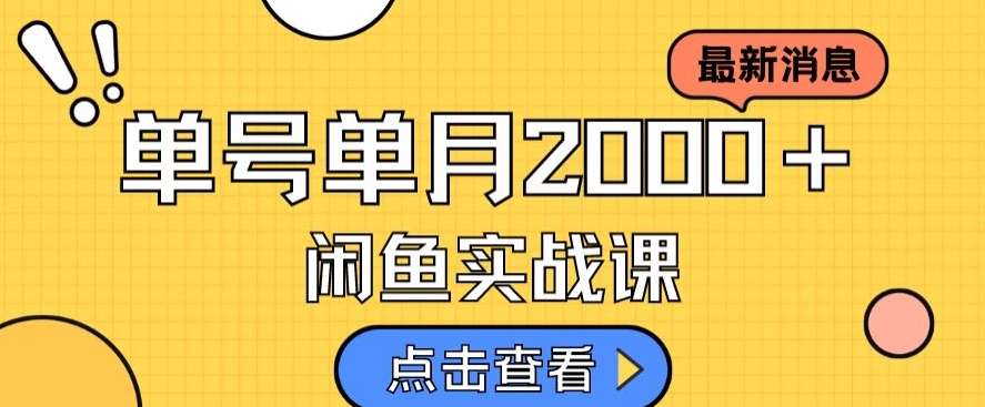 最新闲鱼日入500＋，虚拟资料变现喂饭级讲解-第一资源站