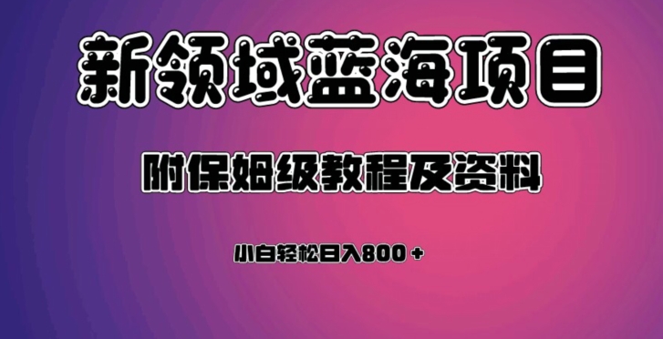 虚拟资源蓝海领域新项目，轻松日入800＋，附保姆级教程及资料-第一资源站