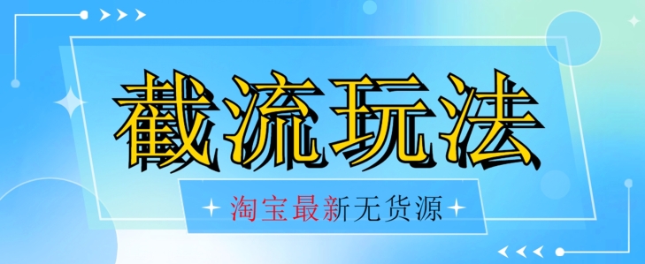 首发价值2980最新淘宝无货源不开车自然流超低成本截流玩法日入300+【揭秘】【1016更新】-第一资源站