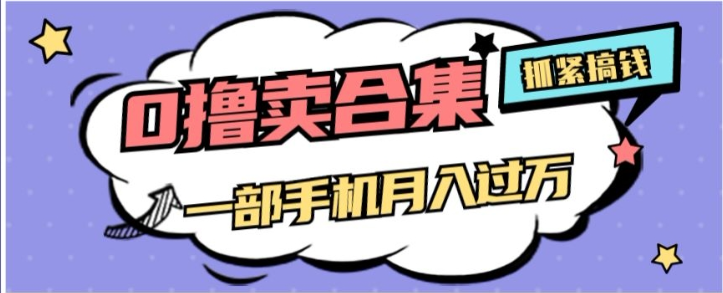 0撸项目月入过万，售卖全套ai工具合集，一单29.9元，一部手机即可【揭秘】-第一资源站