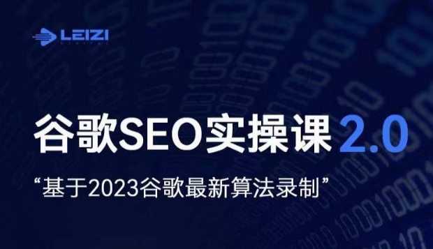 雷子·谷歌SEO 2.0实战课，独立站询盘自由必备，基于2023谷歌最新算法录制-第一资源站