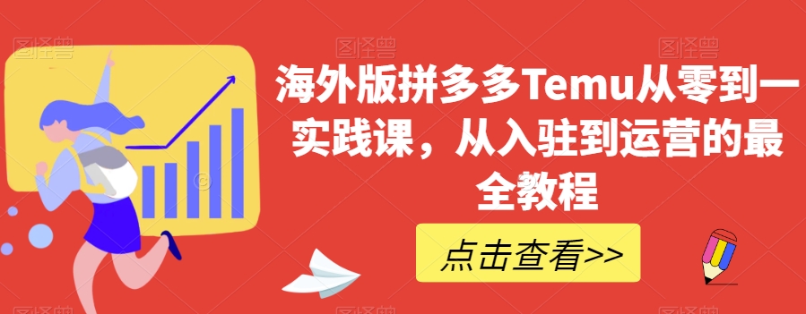 海外版拼多多Temu从零到一实践课，从入驻到运营的最全教程-第一资源站