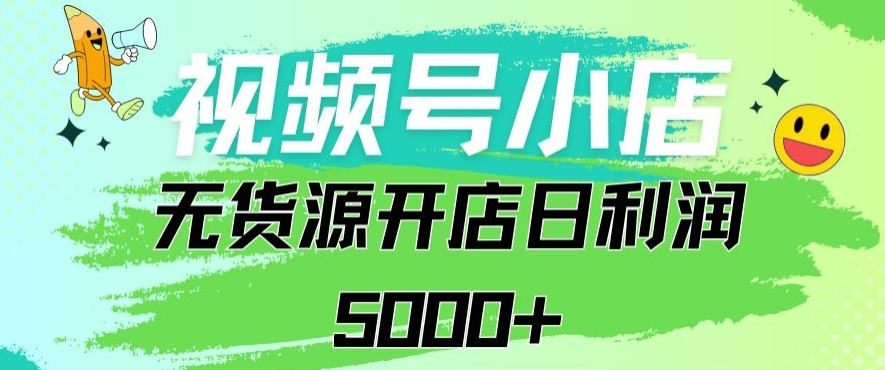 视频号无货源小店从0到1日订单量千单以上纯利润稳稳5000+【揭秘】-第一资源站