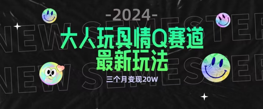 全新大人玩具情Q赛道合规新玩法，公转私域不封号流量多渠道变现，三个月变现20W【揭秘】-第一资源站