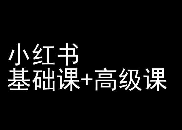 小红书基础课+高级课-小红书运营教程-第一资源站