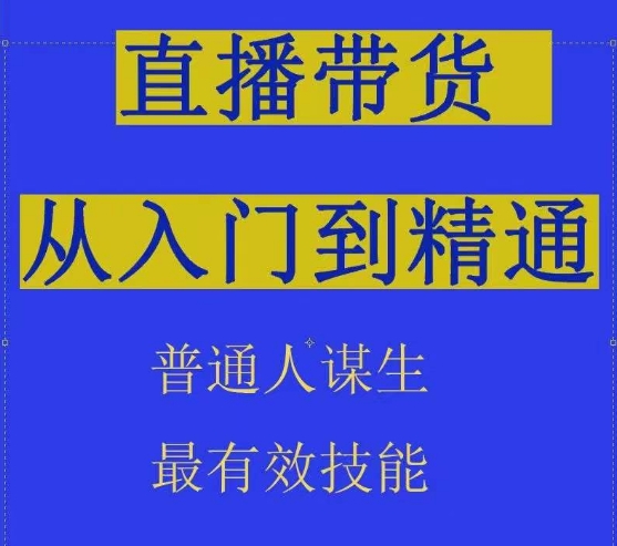 2024抖音直播带货直播间拆解抖运营从入门到精通，普通人谋生最有效技能-第一资源站