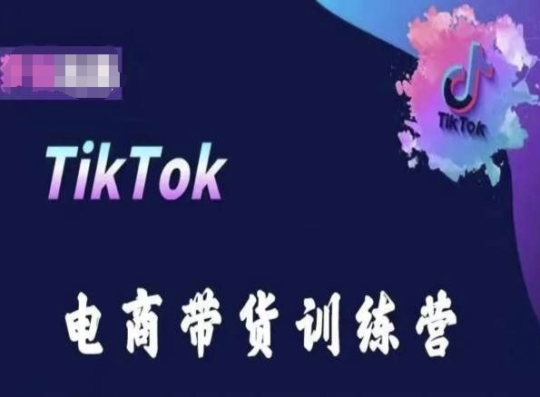 TikTok电商带货训练营，跟随时代潮流，跨境掘金-第一资源站