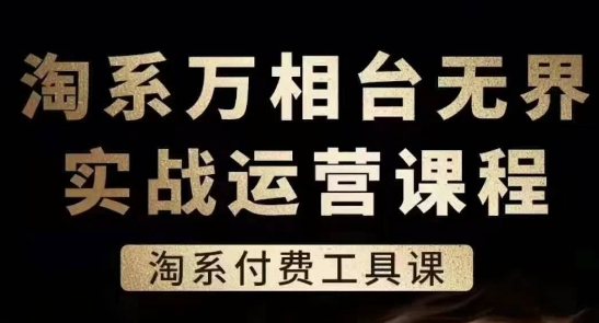 淘系万相台无界实战运营课，淘系付费工具课-第一资源站