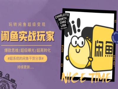 手把手教你0到1系统玩转闲鱼变现，爆款思维/超级曝光/超高转化-第一资源站