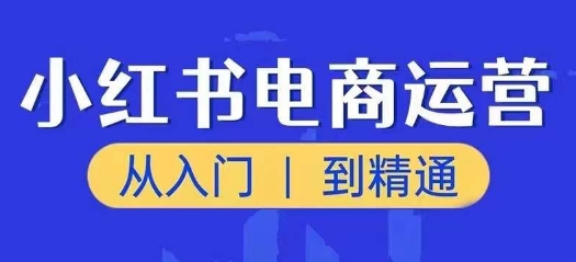 小红书电商运营课，从入门到精通，带你抓住又一个赚钱风口-第一资源站