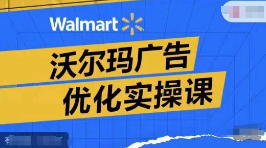 沃尔玛广告优化实操课，广告报告实操讲解，广告如何提高转化和ROAS等-第一资源站