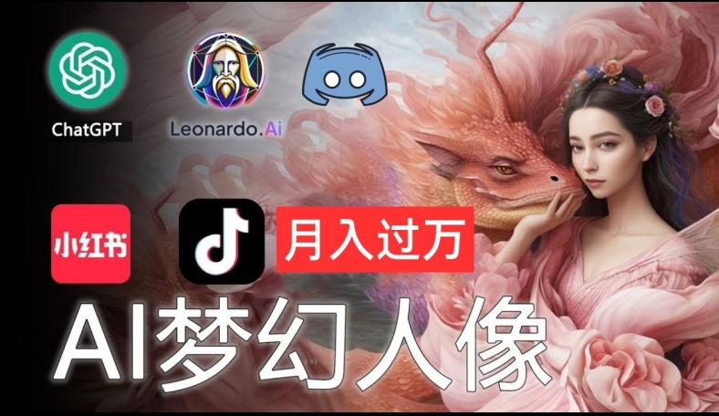 AI摄影梦幻人像：零基础也能月入过万的秘密【揭秘】-第一资源站