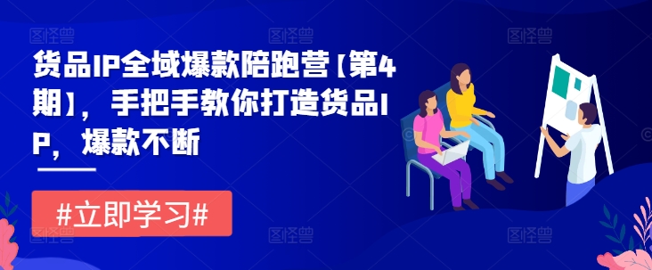 货品IP全域爆款陪跑营【第4期】，手把手教你打造货品IP，爆款不断-第一资源站