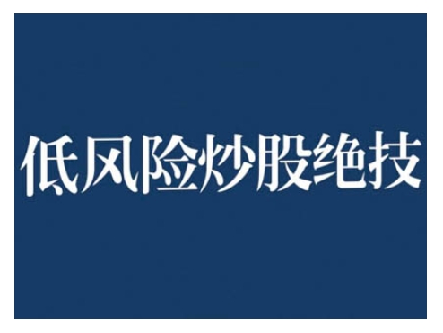 2024低风险股票实操营，低风险，高回报-第一资源站