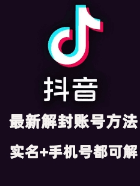 2024年11月抖音最新解封账号方法+解实名 自己真实实操已解2个号-第一资源站